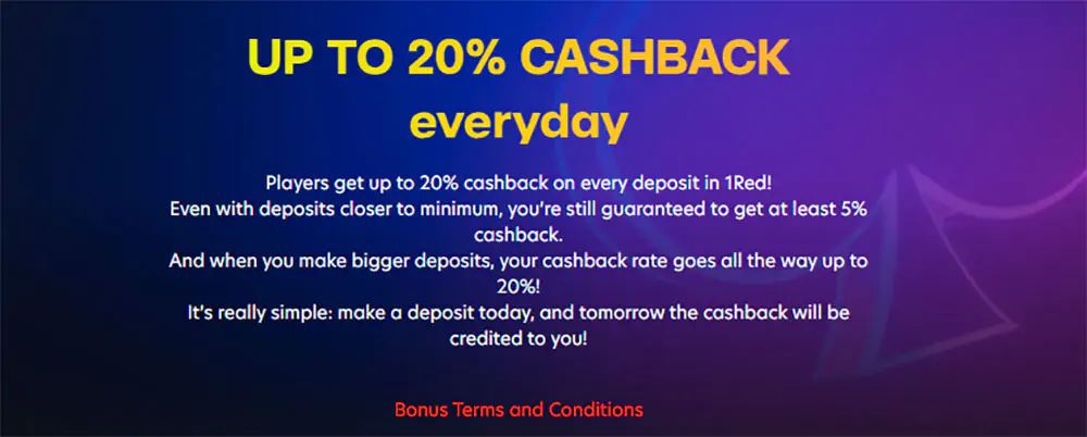 Bonus for deposit 1Red Casino 1Red Casino Deposit Bonus