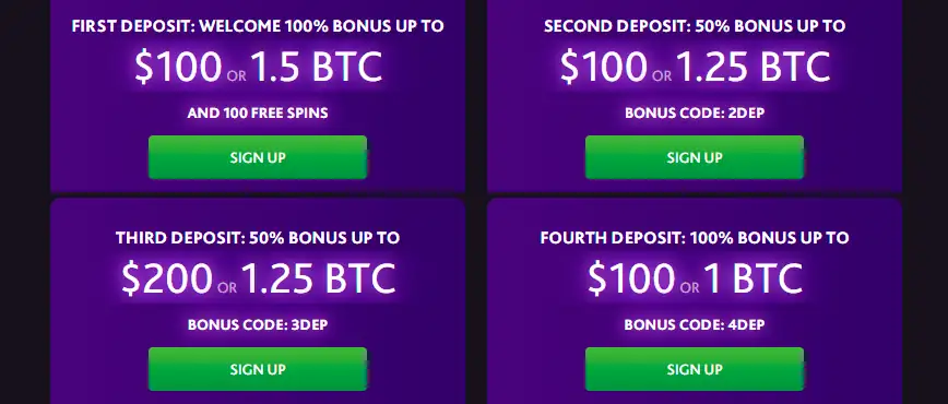 Welcome Bonuses 7Bit Casino 7Bit Casino Welcome Bonuses