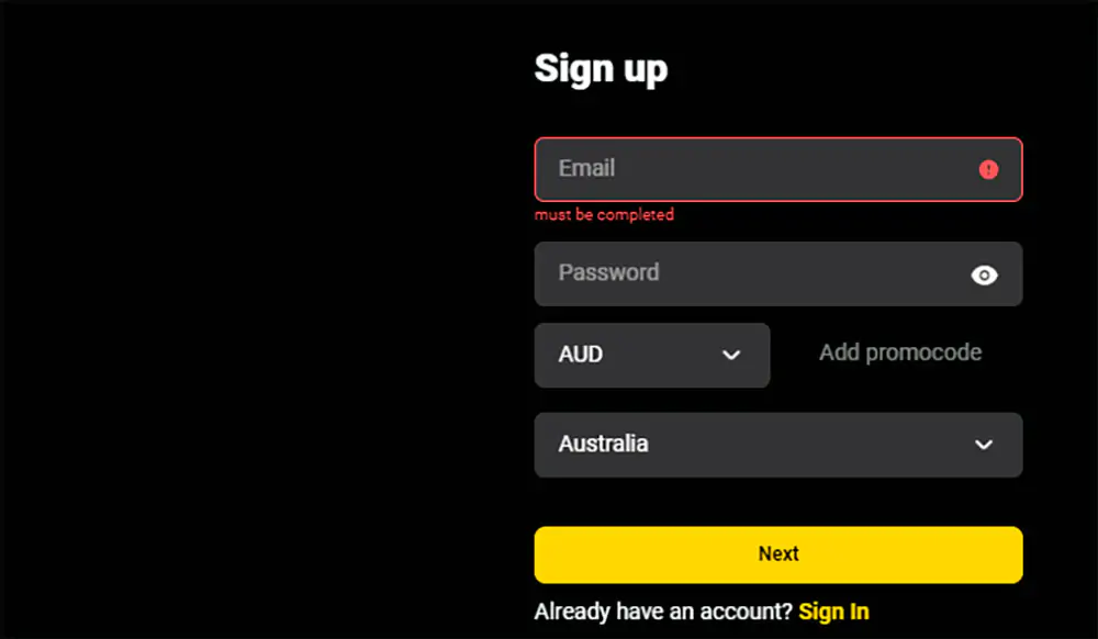 Betibet Casino Registration