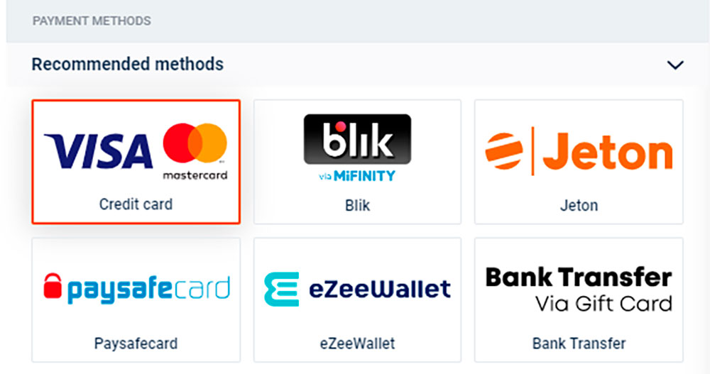 Casino Bizzo Payment Methods Payment Methods in Bizzo Casino