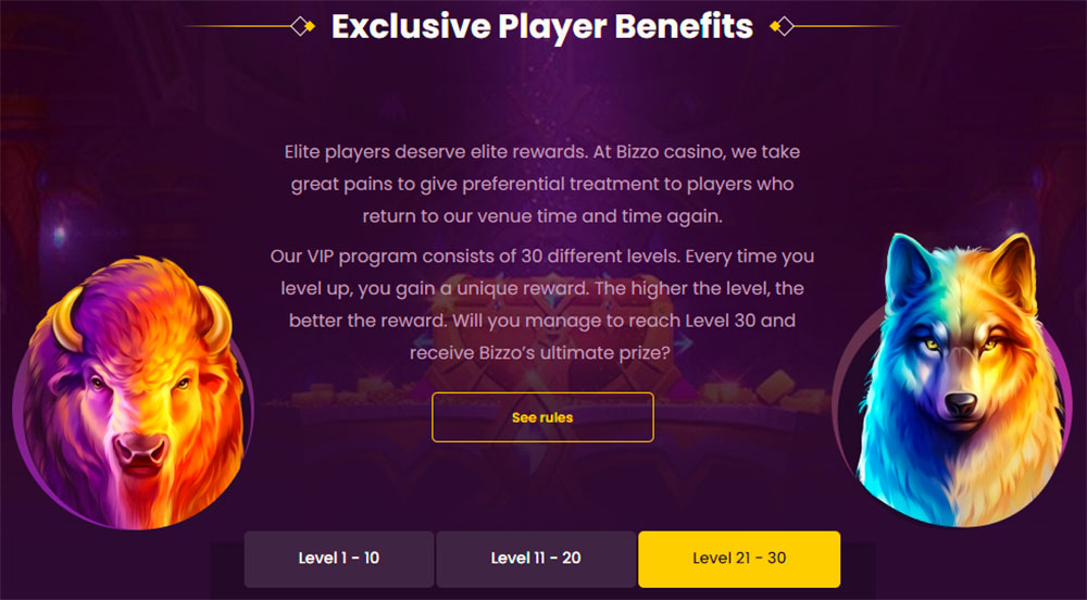 Bizzo VIP Bonus Bizzo Casino VIP