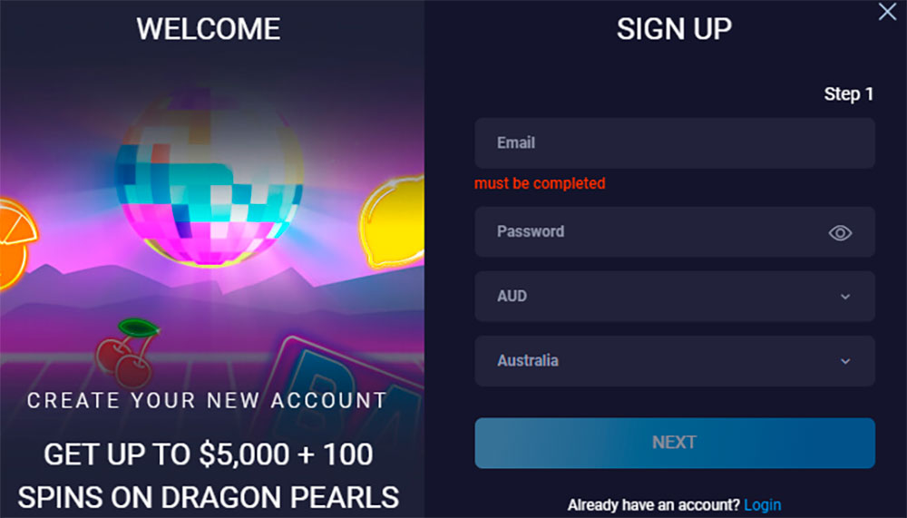 Registration in Jax casino Jax casino Registration