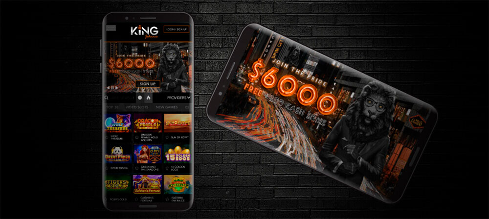 The King Johnnie Casino mobile app Mobile app at King Johnnie Casino