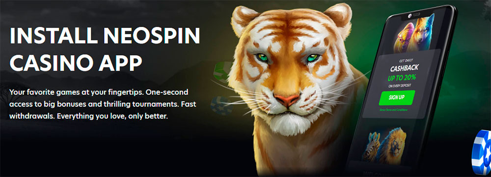 Mobile application NeoSpin Casino NeoSpin Casino Mobile App