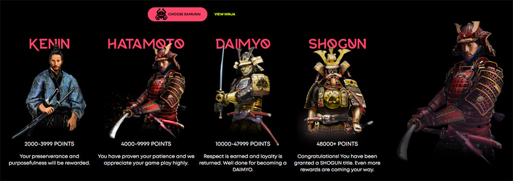 Casino Spin Samurai VIP Program Spin Samurai Casino VIP Program