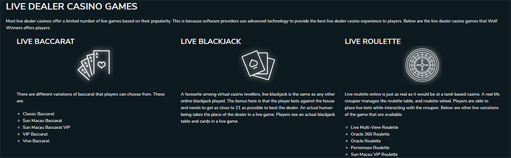 Wolf Winner casino Live Live Wolf Winner casino