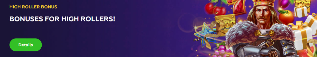 Playfina High Roller Bonus