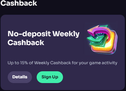 Weekly Cashback WinSpirit Weekly Cashback